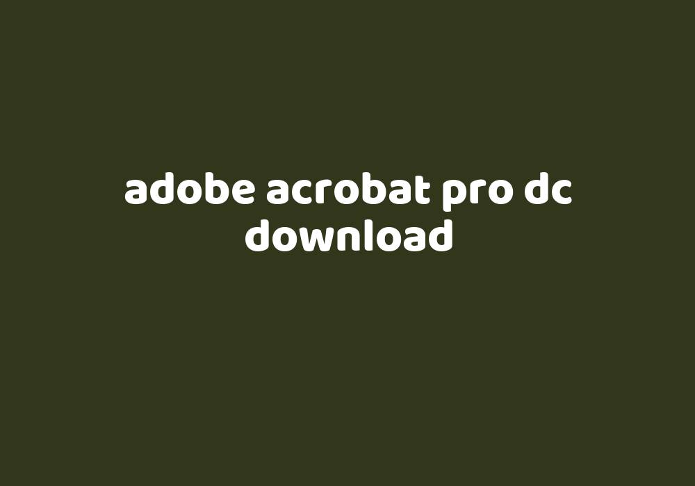 adobe acrobat pro download gezginler