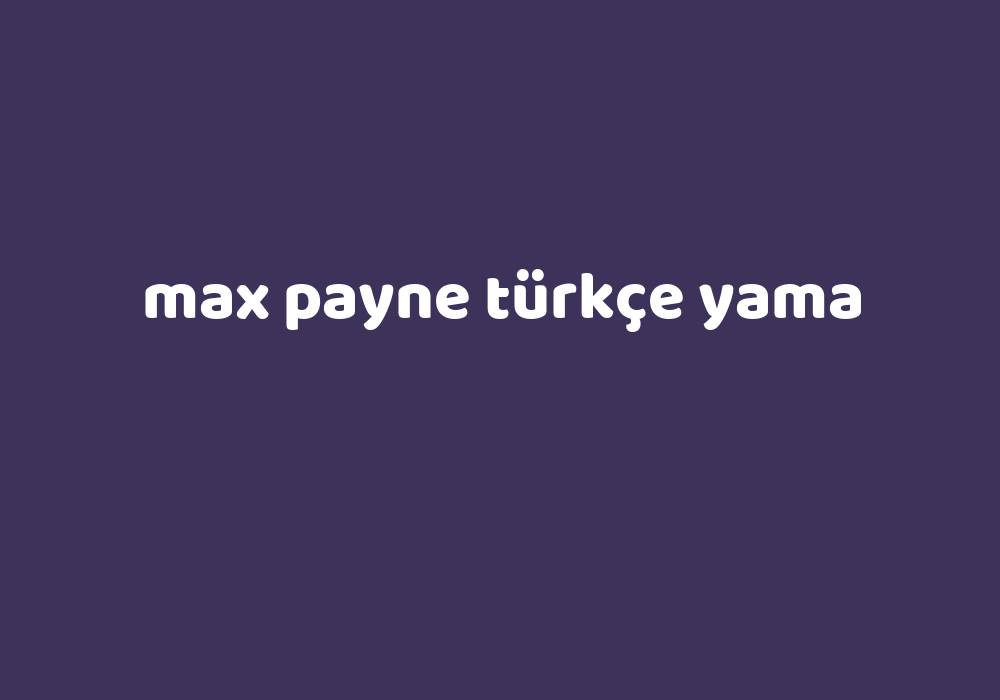 max payne game