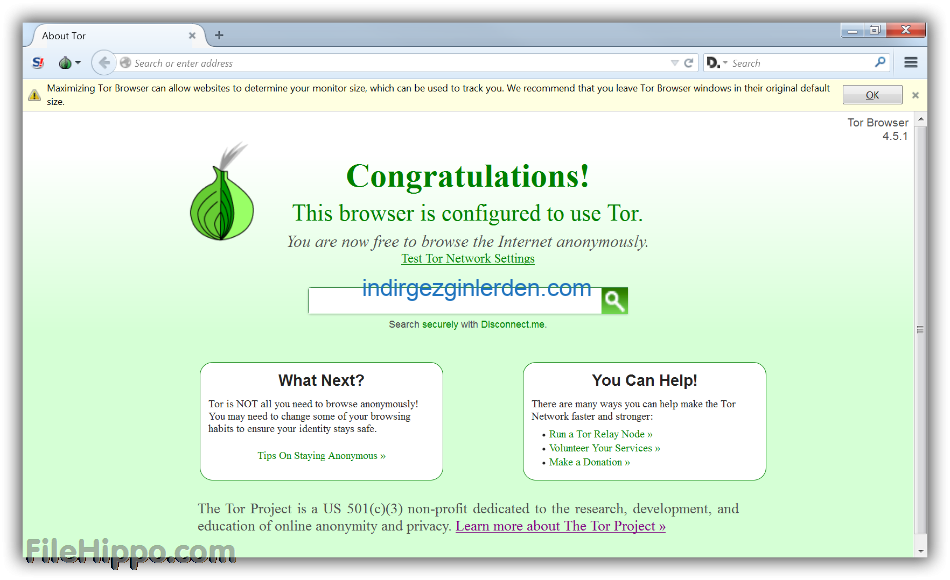 Tor Browser ile ilgili görsel sonucu