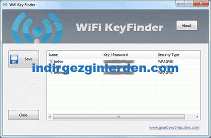 Wifi Key Finder Screenshot