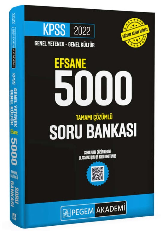Pegem KPSS GK GY Efsane 5000 Soru Bankası 2022 PDF İndir